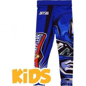 Тайтсы детские Jitsu Power Grapplers - синий